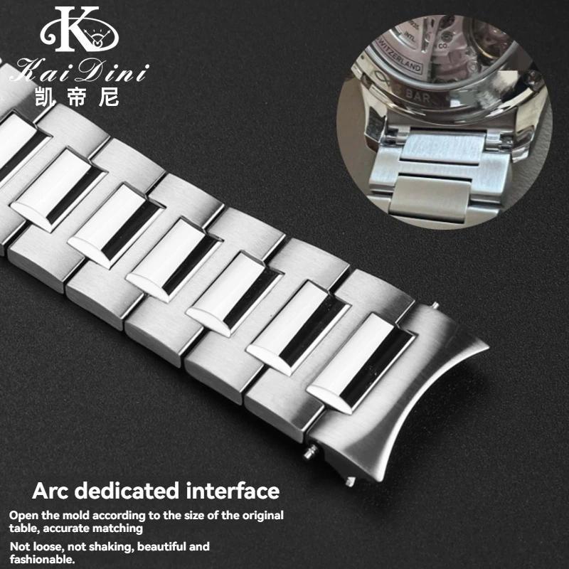 Tali jam tangan stainless steel untuk IWC Portugal Timing IW371617 IW358312, tali jam tangan baja pr