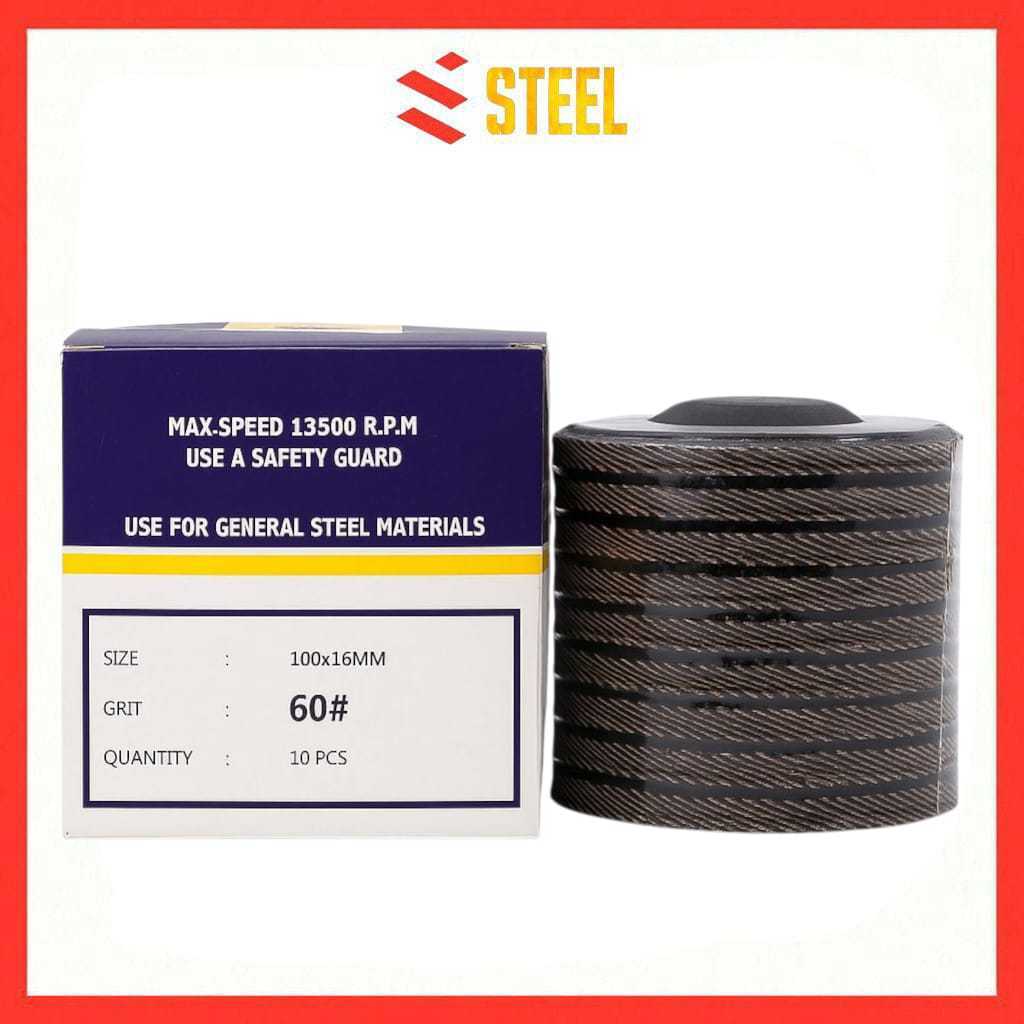 Ablez Flap Disc 4 inch Taiyo A40,A60,A80,A100,A120, A240 /Mata Amplas susun Gerinda 4" Taiyo