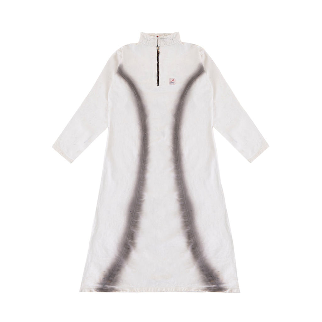 H Barrel Jubba (Gamis) – Dual White Spray