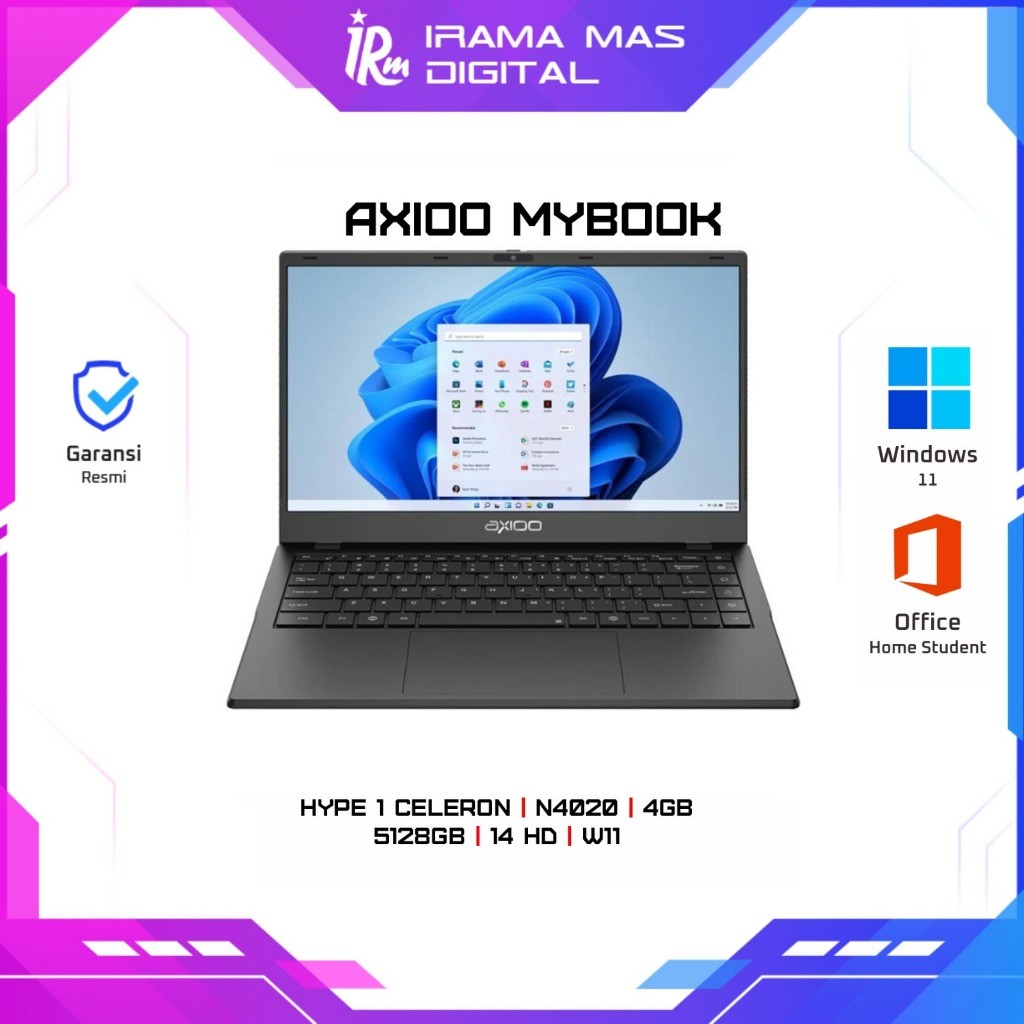 LAPTOP AXIOO MYBOOK HYPE 1 CELERON N4020/4GB/128GB/14 HD/W11 (GREY, BLUE)