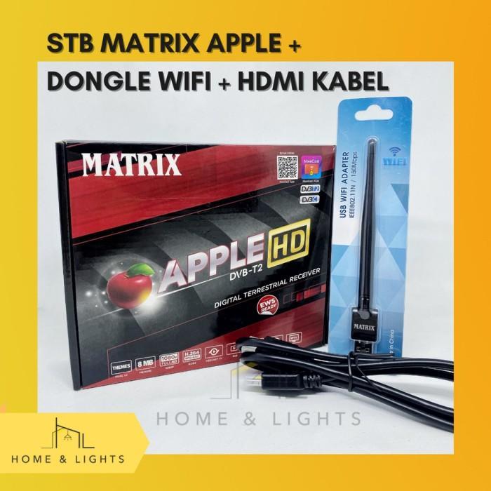 Set Top Box TV Digital Matrix Apple DVB T2 Full HD / Matrix Burger / TV Digital/ x tv tabung / STB D