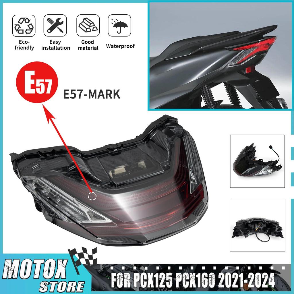 Motorcycle Accessories Rear Tail Light LED Taillight Fit for 2021-2024 PCX 160 125 PCX160 21-24 2022