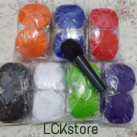cover mik karaoke 50pcs /sarung mik karaoke /bungkus mikrofon