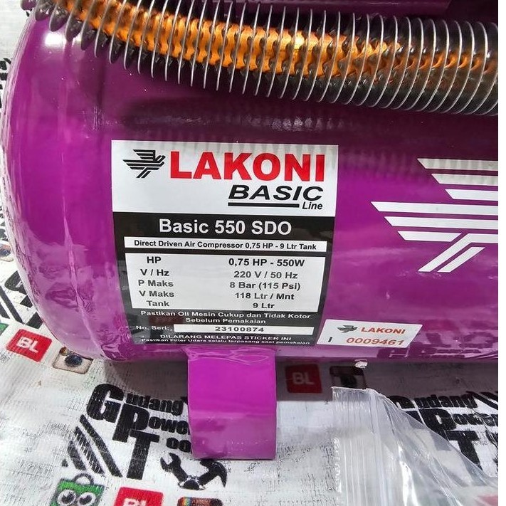 Kompresor Pumpa Angin Lakoni 3/4Hp Imola 75