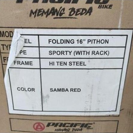 Pacific Pithon Sporty 16 inch Sturmey Archer 3 speed