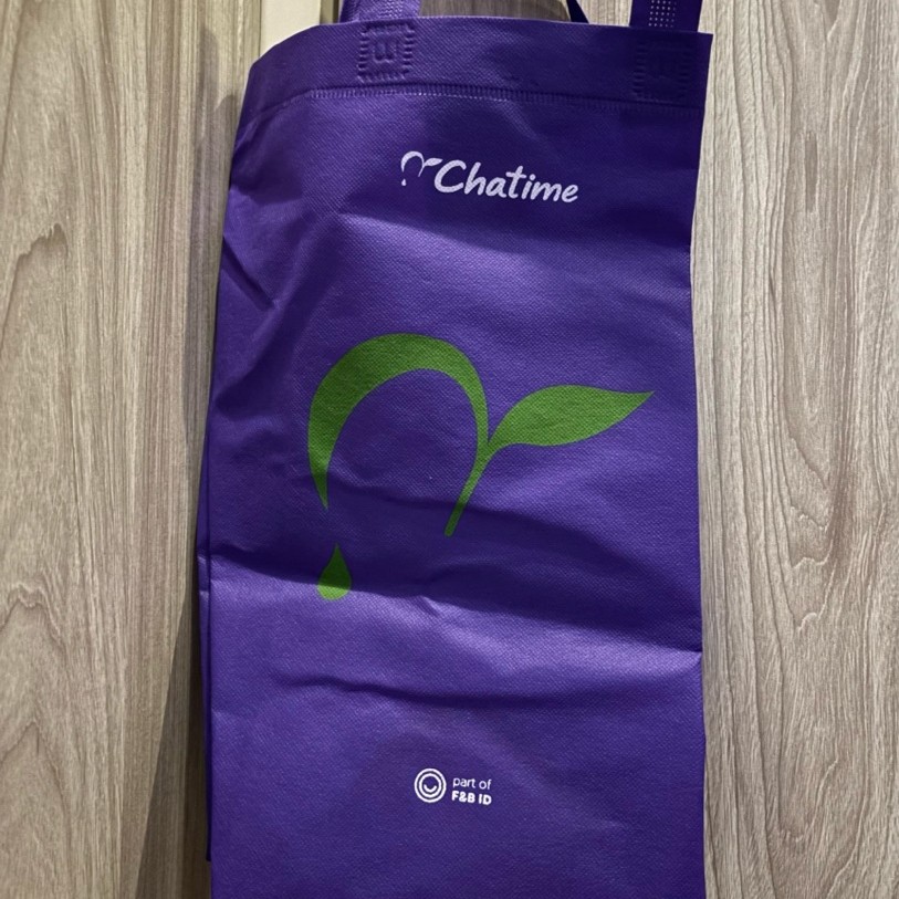 Totebag Chatime, Richeese, Mako, Starbucks, Janji Jiwa, Hokben, Point Coffer