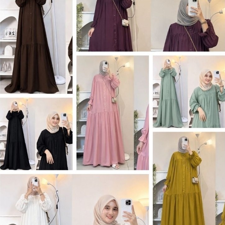 GAMIS DEWASA GAMIS WANITA GAMIS RAYON TWILL PREMIUM ALENA GAMIS TWILL