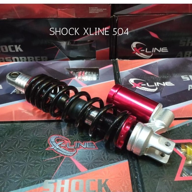 X-Line Skok Shock Shockbreaker Belakang Tipe 504 Tabung Bawah Vario 330MM Mio 310MM Nmax Original