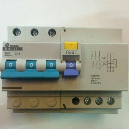 Shihlin Rcbo Bhl-33C/Elcb 3Phase 6A-32A/Elcb +Mcb 30Ma Shihlin