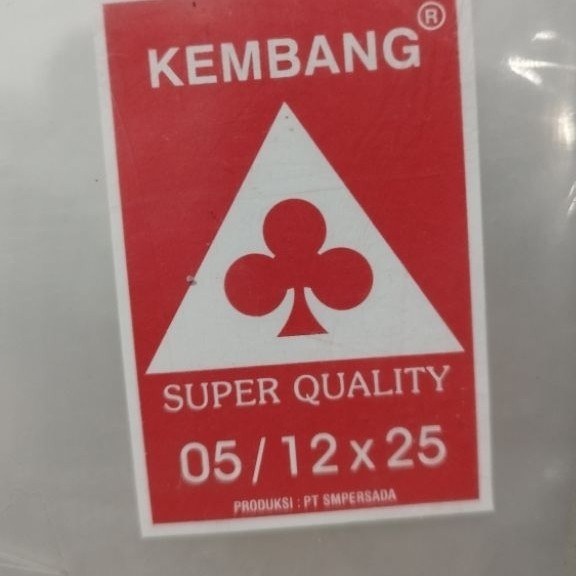plastik pp merk kembang ukuran 12x25 tebal 05