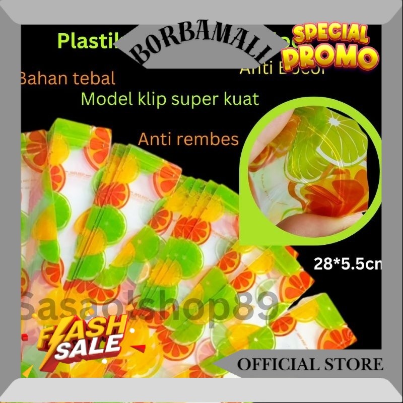 Plastik Es Lilin Klip Plastik Es Mambo Plastik Es Krim Pouch panjang Plastik Klip Panjang SO