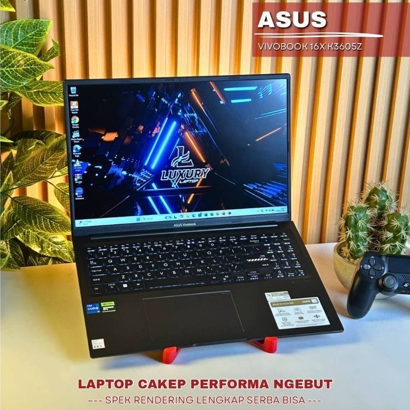 LAPTOP ASUS VIVOBOOK 16X K3605Z 12TH GEN CORE I5  NVIDIA GEFORCE RTX 2050 RAM 24GB SSD 512GB  BACKLI