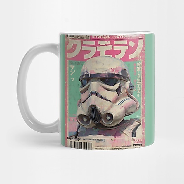 Retro Storm Trooper Japanese Magazine - Star War Tea Mug