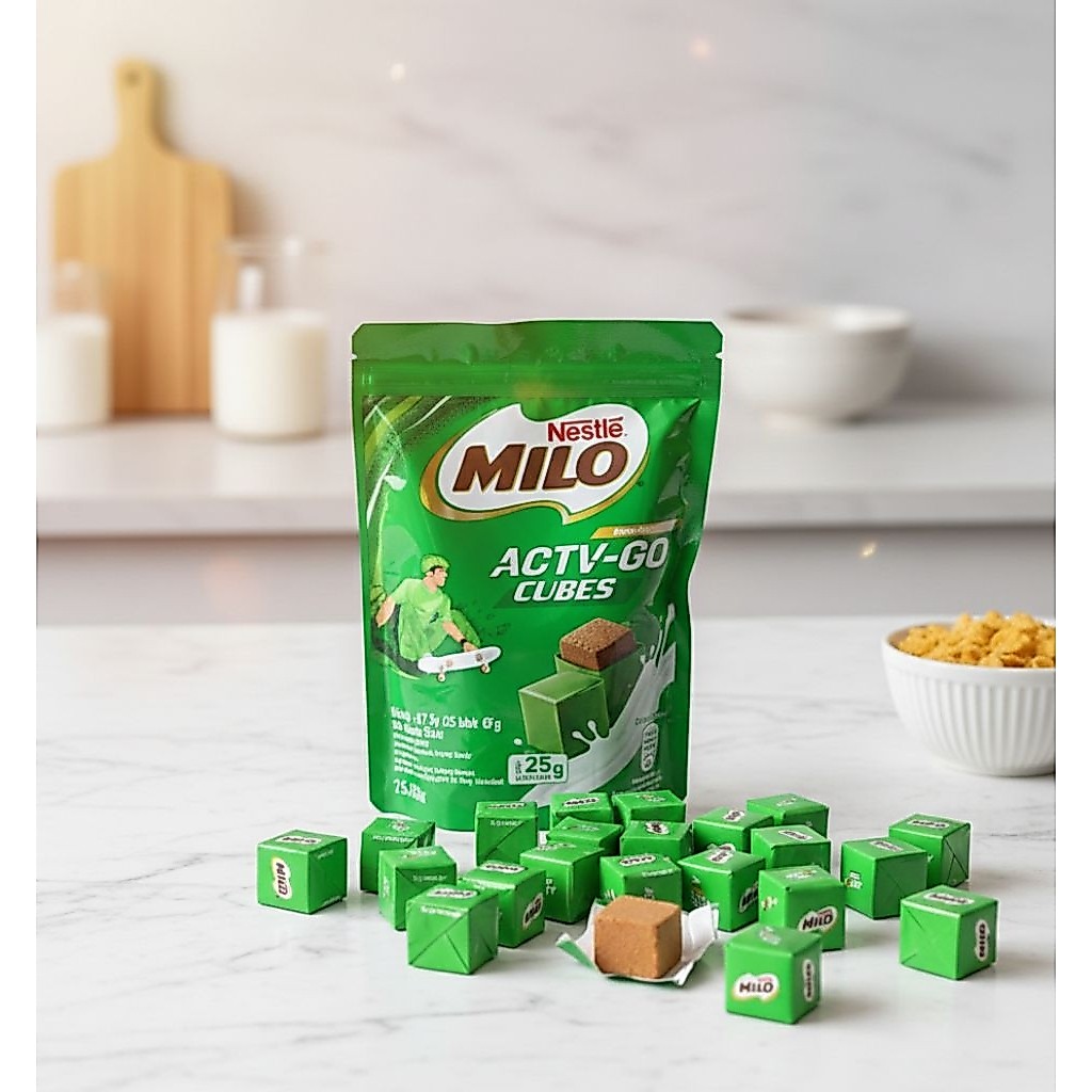 Milo Active Cube 25 Pcs / Milo Cube / Milo Cube Isi 25 Biji / Permen / Permen Coklat / Permen Milo