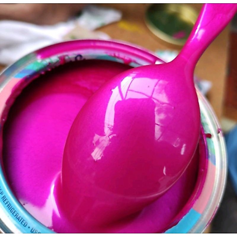 Promo Cat Pink Magenta Pu Cat Castem Cat Pink Metalik
