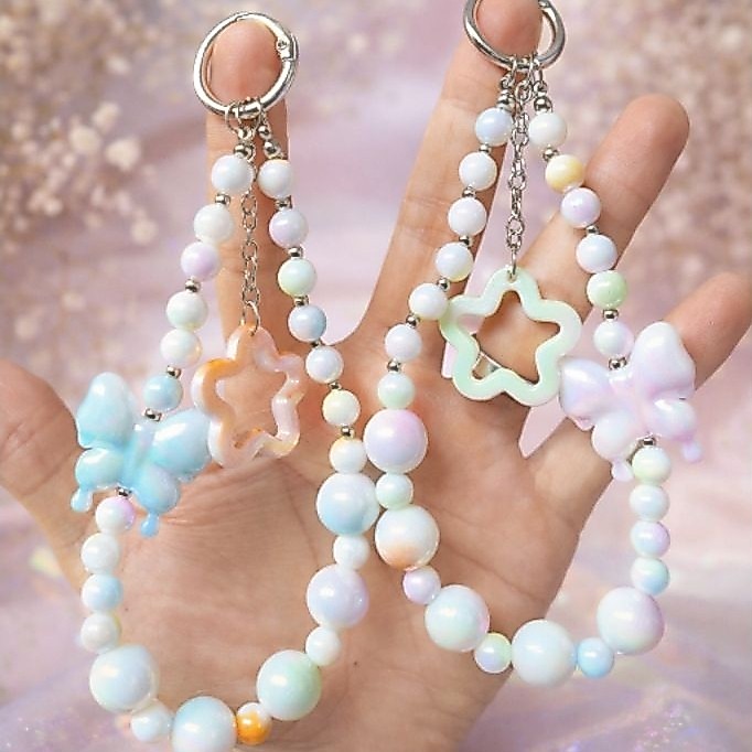 GANTUNGAN HP AESTHETIC CANTIK | RING HANDPHONE STRAP MANIK UV MARMER AESTHETIC PREMIUM KOREA FASHION