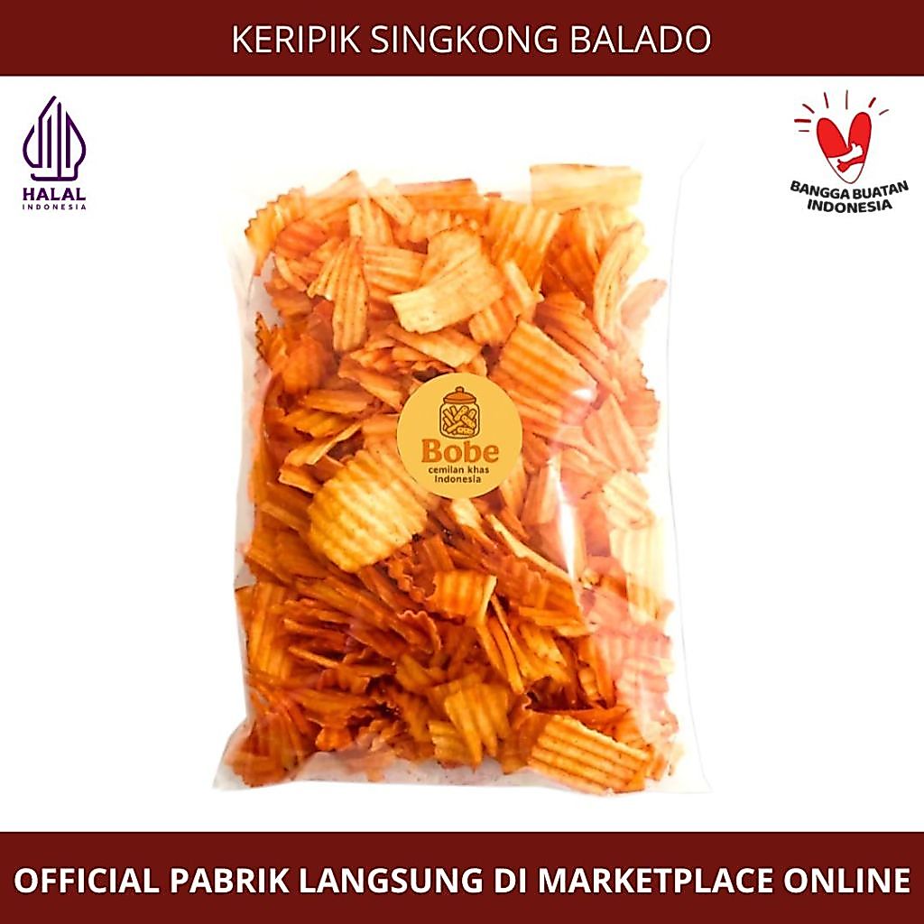 [Toko Kue Bobe] - Keripik Singkong Balado - Snack Kiloan