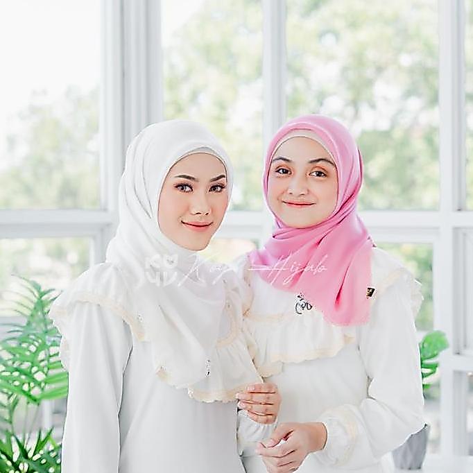 Veil- Koyu  Hijab  Segiempat  Potton  Lace  Part 1