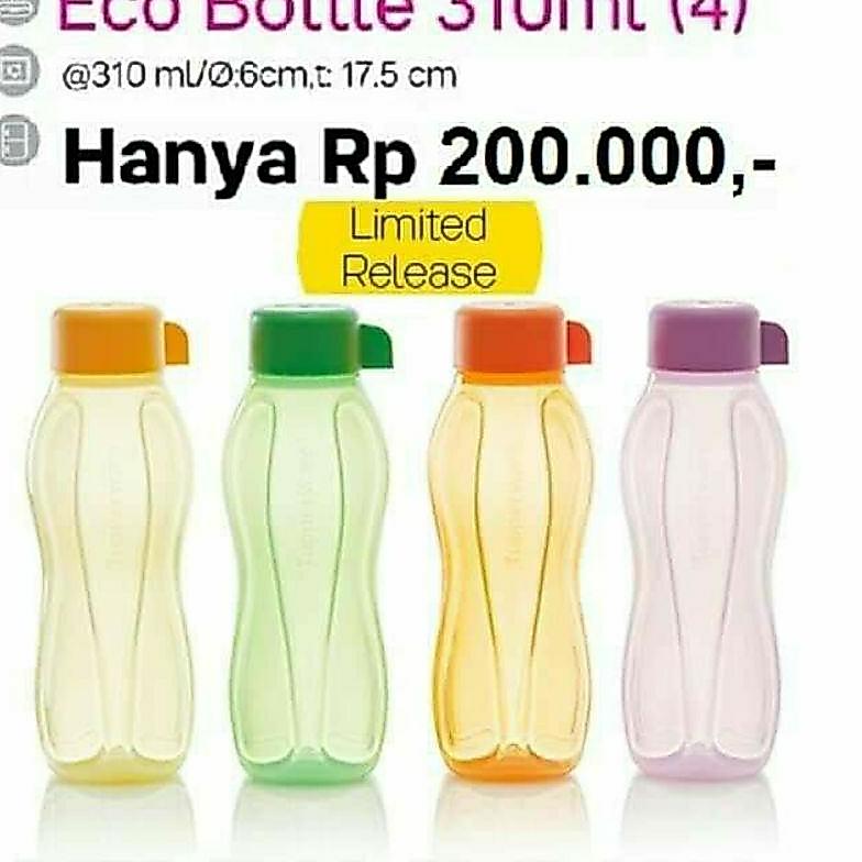 Botol Minum Eco 310ml Tupperware Asli