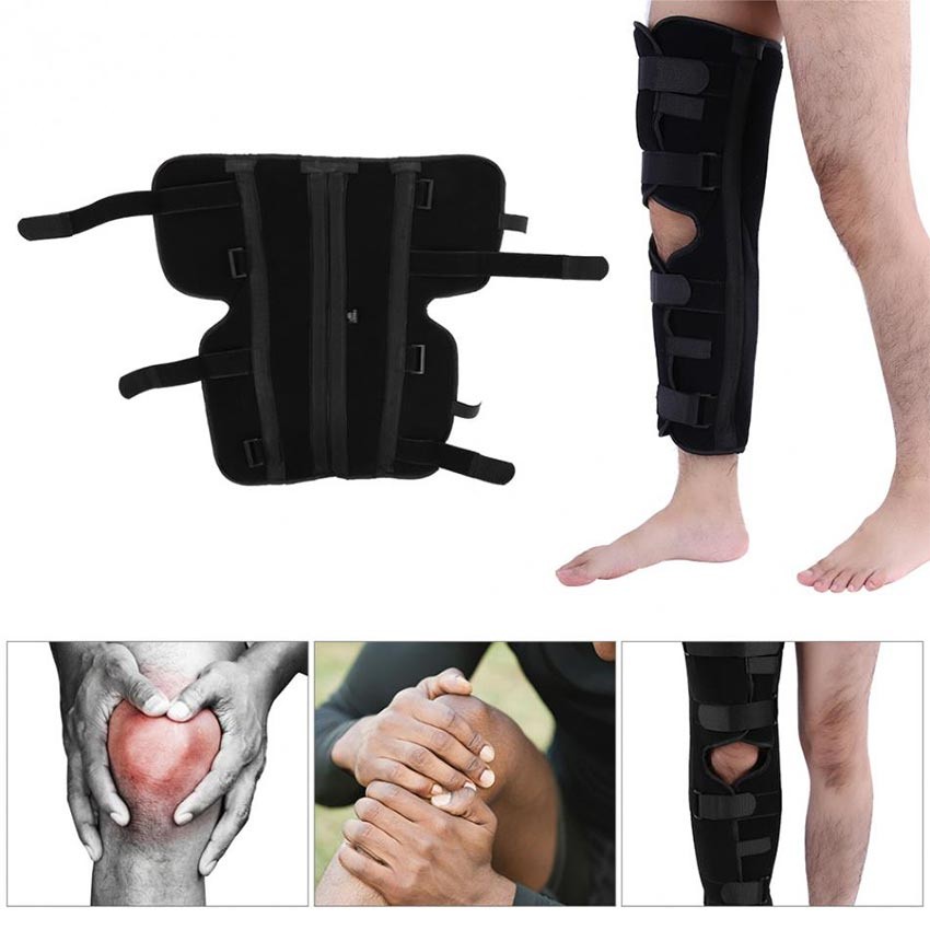 Penyangga Lutut Ortopedi Adjustable Knee Brace Support Pelindung Lutut Cedera Pasca Operasi