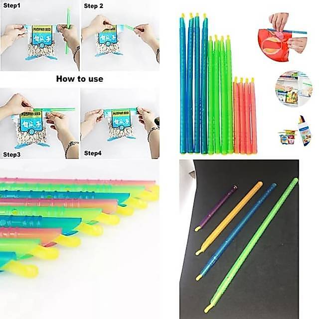 4PCS STICK PLASTIK SEAL MAKANAN FRESH PACK FOOD ANTI SEMUT