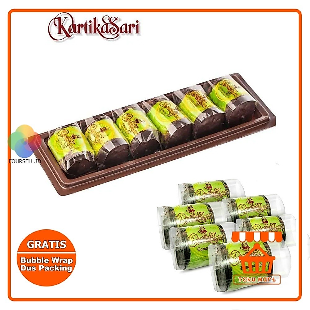 Kartika Sari - Cake Banana Roll (PACKING AMAN) - Kartikasari Oleh Oleh Bandung Kue Bandung