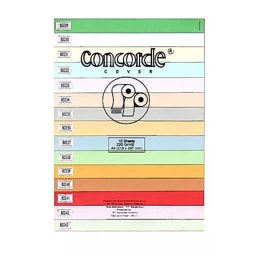 Concorde Kertas Cover 220gr a4