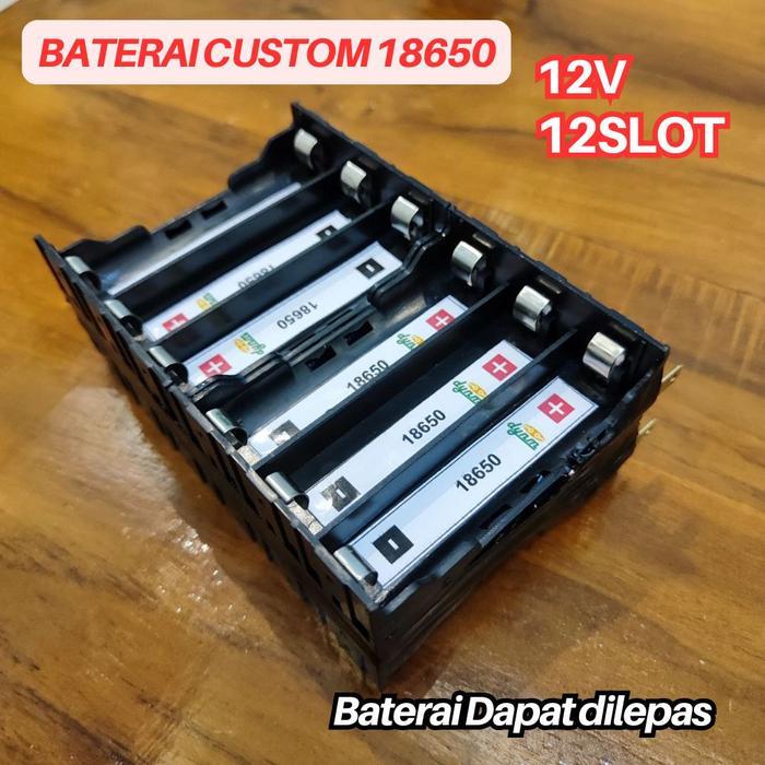 DYNM HOLDER BATERAI CUSTOM 18650 12V 12SLOT