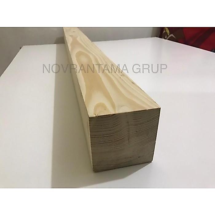 Balok Kayu Jati Belanda 10x10cm /  balok pinus jati belanda