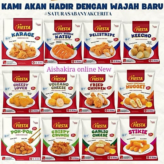 Fiesta Chicken Nugget / Karage /Spicy Wing All Varian Fiesta