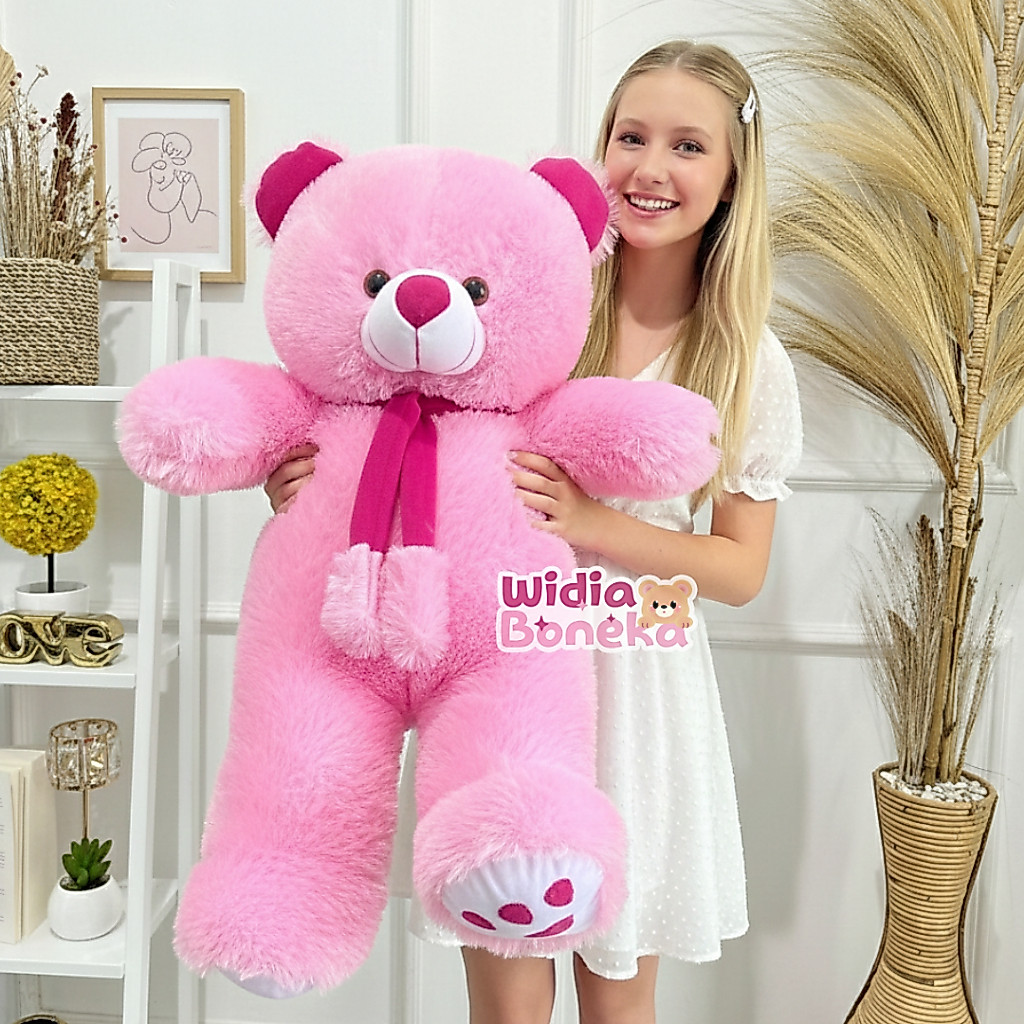 Boneka Beruang Teddy Bear Telapak Syal XXL 70 cm Terlaris