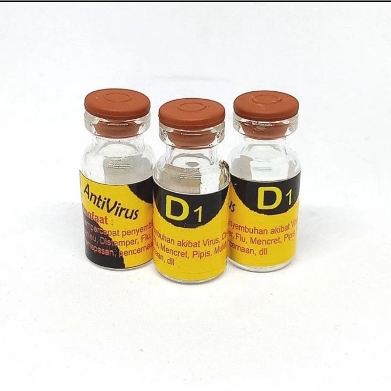 Obat Kucing D1 -  Suntik D1 Calici Distemper Flu Muntah Sariawan rm