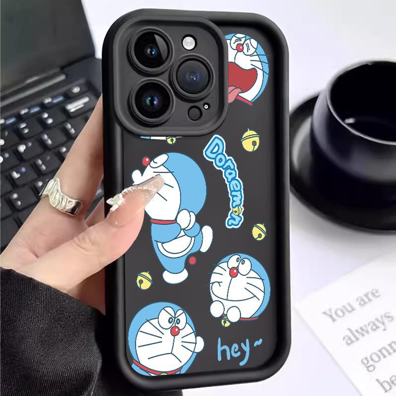 Case Hp For Iphone 11 Pro Max 6 6S 7 Plus8 Plus 8 SE 2020 2022 X XS XR Silicone Lucu Doraemon Full L