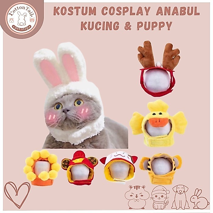 TOPI COSPLAY KUCING LUCU - KOSTUM COSPLAY ANABUL