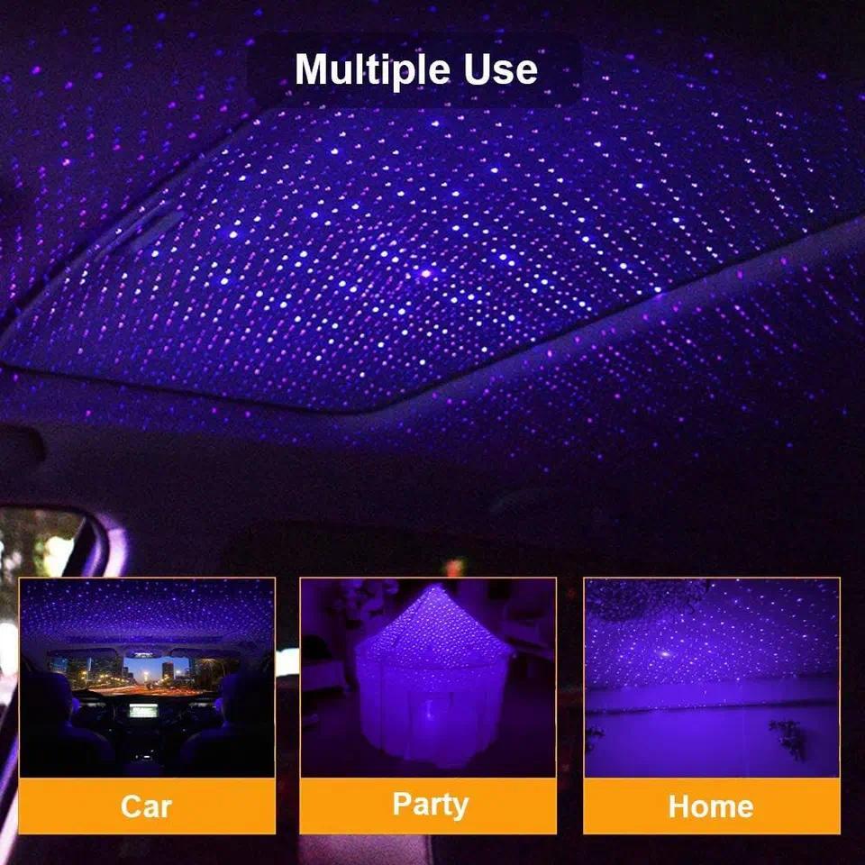 Proyektor Langit Berbintang LED Lampu Malam Romantis Lampu Malam USB yang Dapat Disesuaikan Lampu Mo