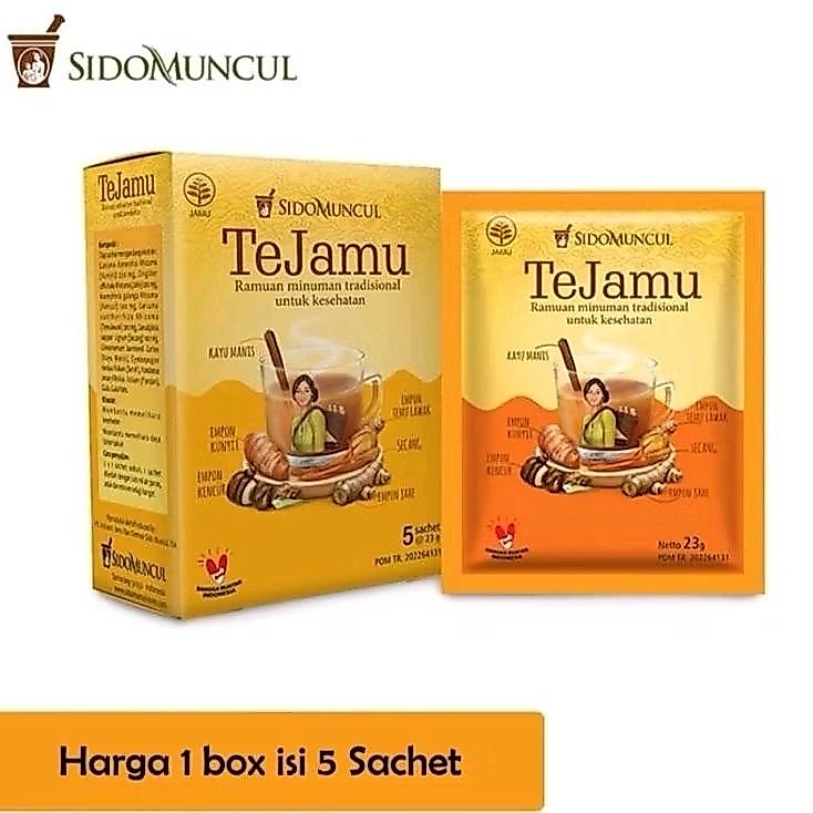 Sidomuncul TEJAMU Box isi 5 Teh Jamu ala Pak Jokowi Jamu Sehat Herbal Menjaga Daya Tahan Tubuh Tidak
