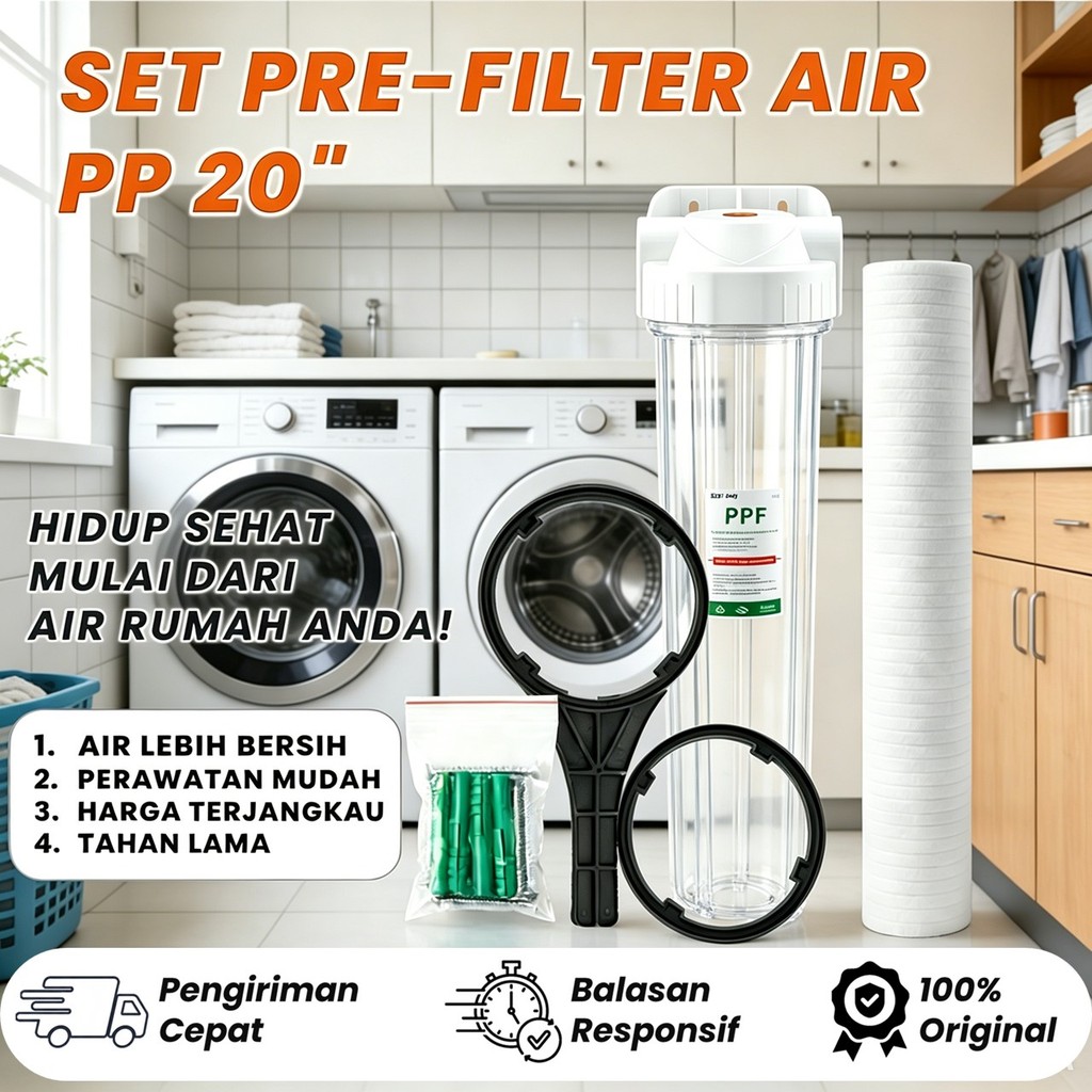 HOUSING FILTER AIR  20" + Filter PPF 5 Micron