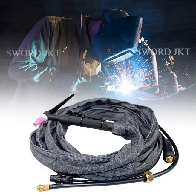 Stang Las Argon QQ150A TIG Welding Torch 4 Meter 5 Meter Pemisahan Gas Listrik Torch Las Argon Konek