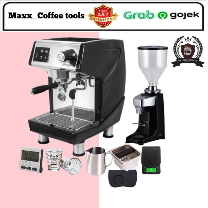 Paket Mesin Espresso Ferratti ferro 3200Dx -  Coffee Grinder 021 + Tools