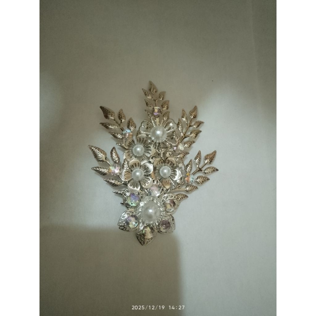 [DISKON] headpiece mini hijab/crown bridal