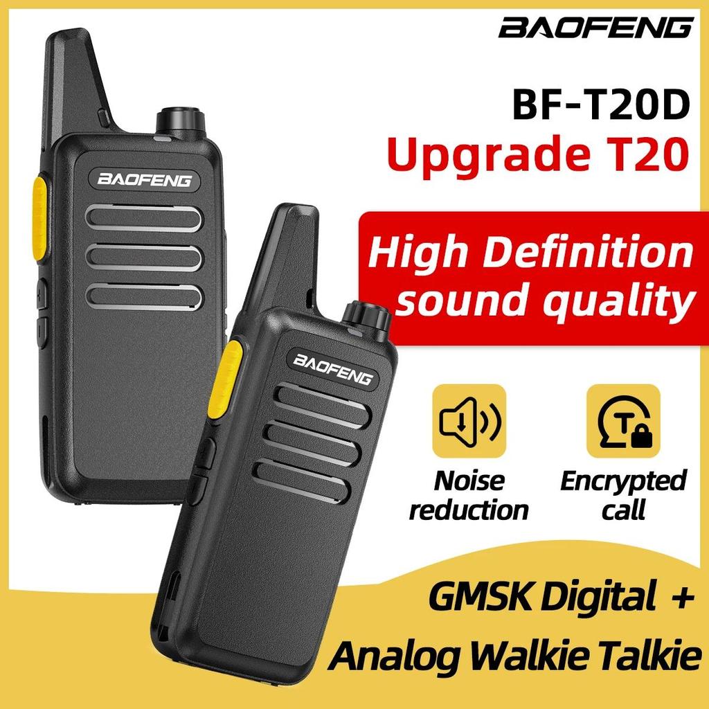 2/4PCS Mini Walkie Talkie Baofeng BF-T20D Portable Two Way Rao arging USB VOX For BF-C9 BF-888S for 