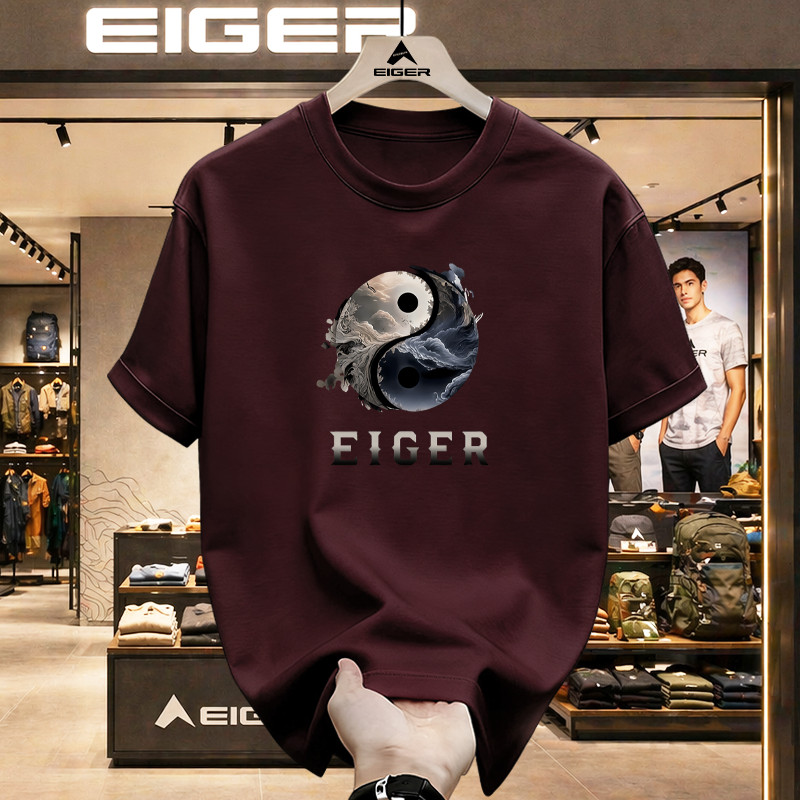 Eiger Kaos Pria Original 100% - Kaos Laki Laki Outdoor Casual Nyaman Dipakai