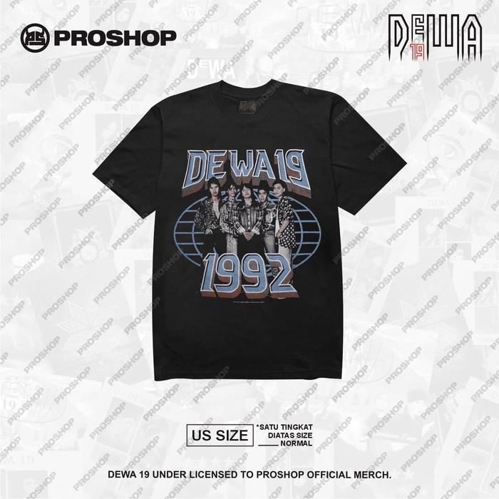 Proshop | Vintage dewa 19 | Dewa 19 Tshirt | Kaos Pria Kaos Distro | Hitam - S