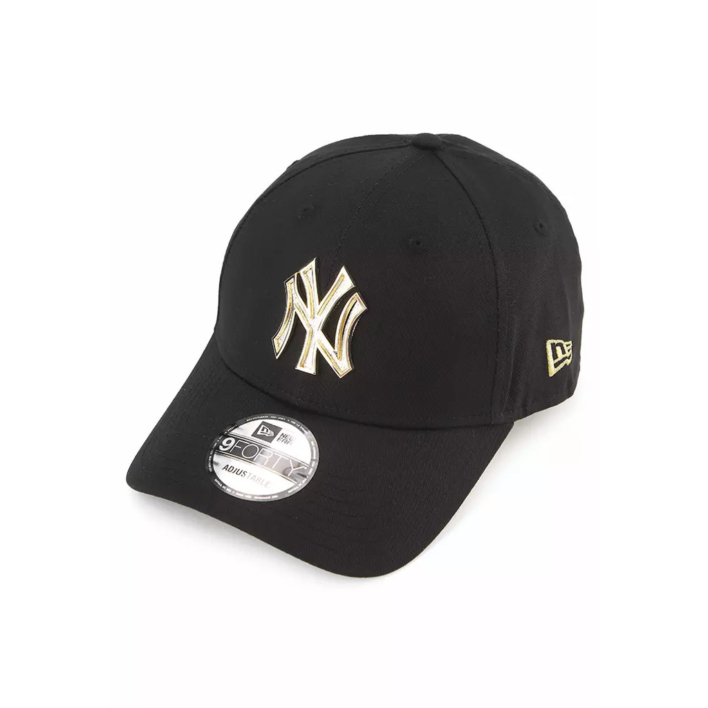 Topi New Era 940 NY Yankees P2 Metal Badge | NE CAP | Strapback | Baseball Tennis Golf Visor Curve