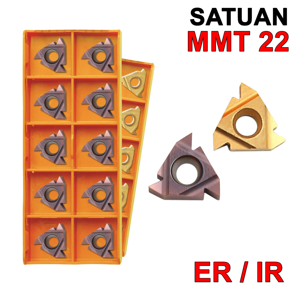 AUPSHOP Insert 22ER  Insert Ulir 22ER  Pahat Bubut Thread 22 ER Mata Ulir Luar