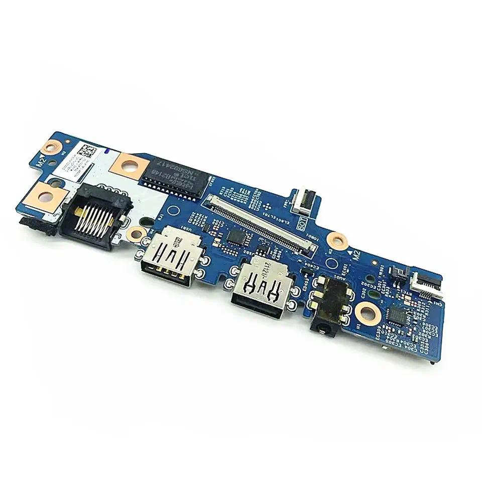 For Dell Latitude 3420 E3420 L3420 Laptop I/O Audio Earphone RJ45 USB Jack Port  Switch Power Button
