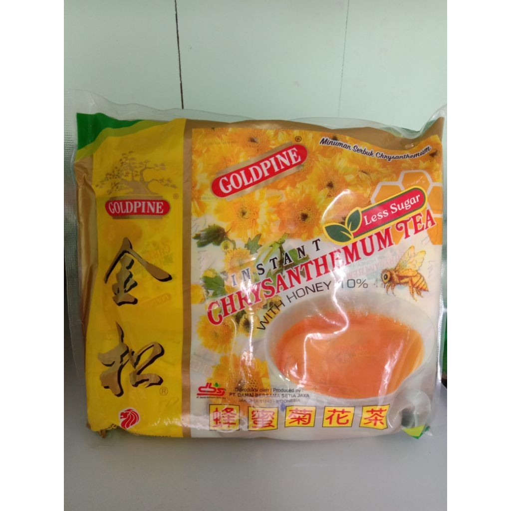 Produk Terbaru!!! goldpine teh bunga Krisan / chrysanthemum tea with honey less sugar 400 gram (20 s