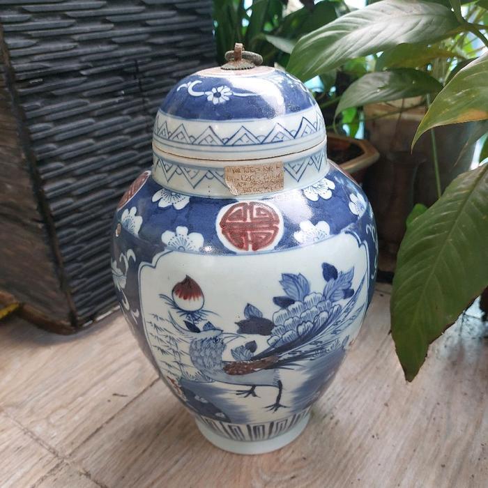 guci antik dinasti tang cina tinggib35 cm