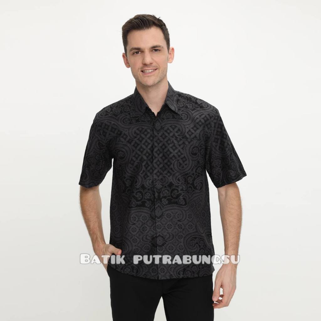 [FULL FURING] KEMEJA BATIK PRIA BAJU BATIK PRIA LENGAN PENDEK PREMIUM BATIK PRIA ANAK MUDA KATUN HAL