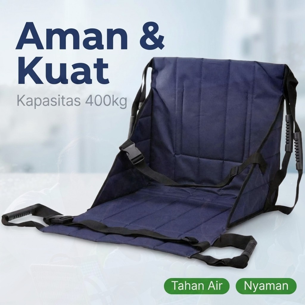 Kursi Roda Transfer Pasien Multifungsi Body Mover Pindah Pasien Lebih Mudah & Aman Dilengkapi Sabuk 